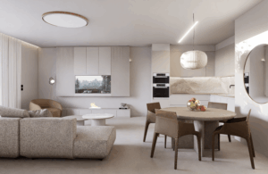 Living Room & Kitchen