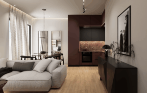 Living Room & Kitchen