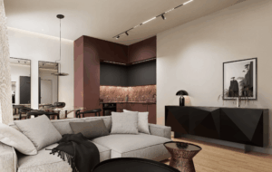 Living Room & Kitchen